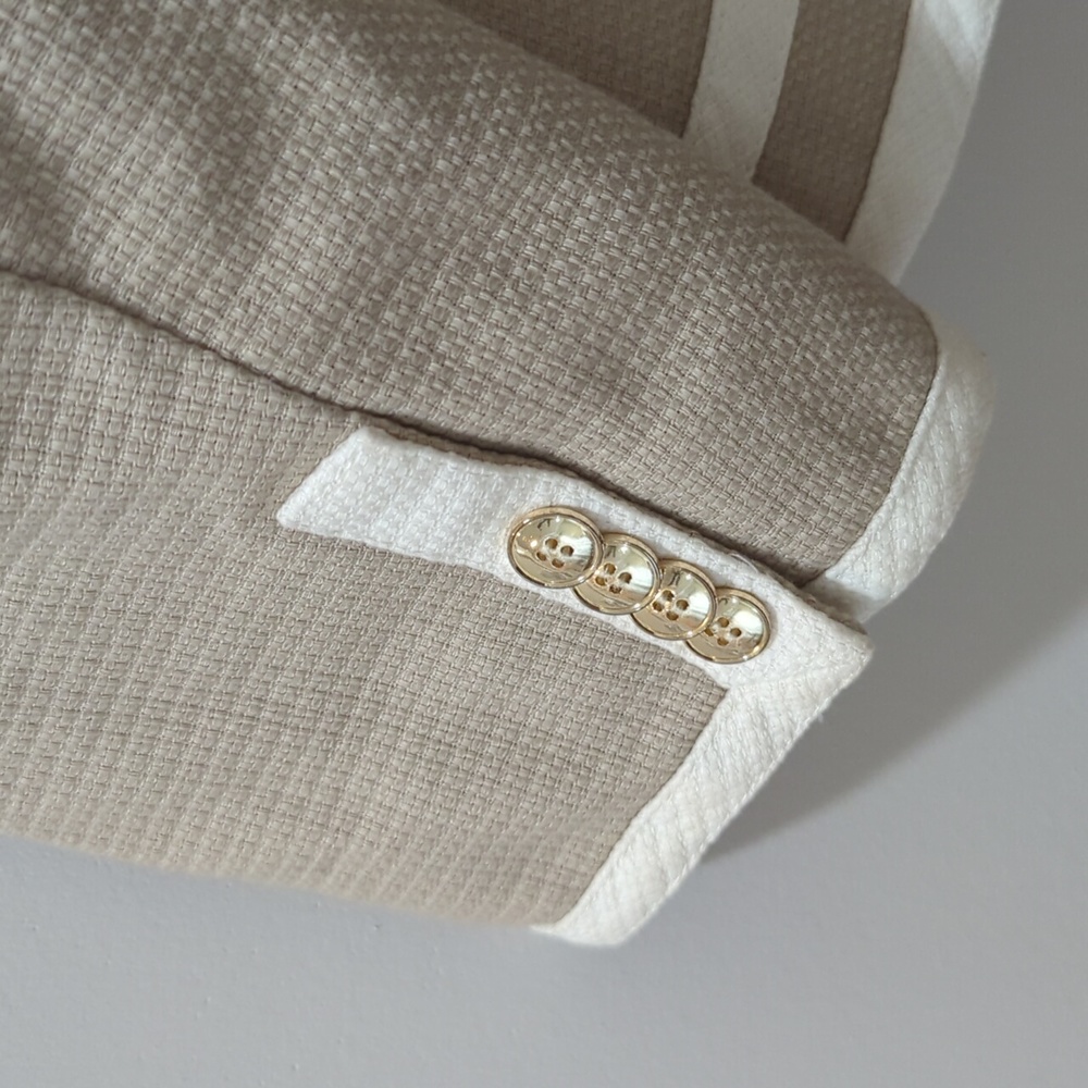 Pendleton Beige White Trim Blazer Jacket - image 5